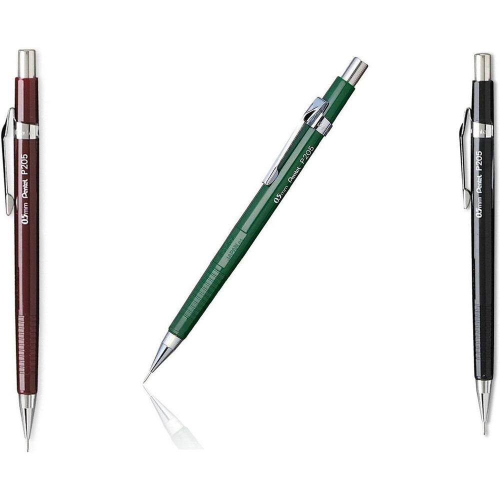 Pentel Sharp P205 Mechanical Pencil 0.5mm Drafting Pencils 3 Pack